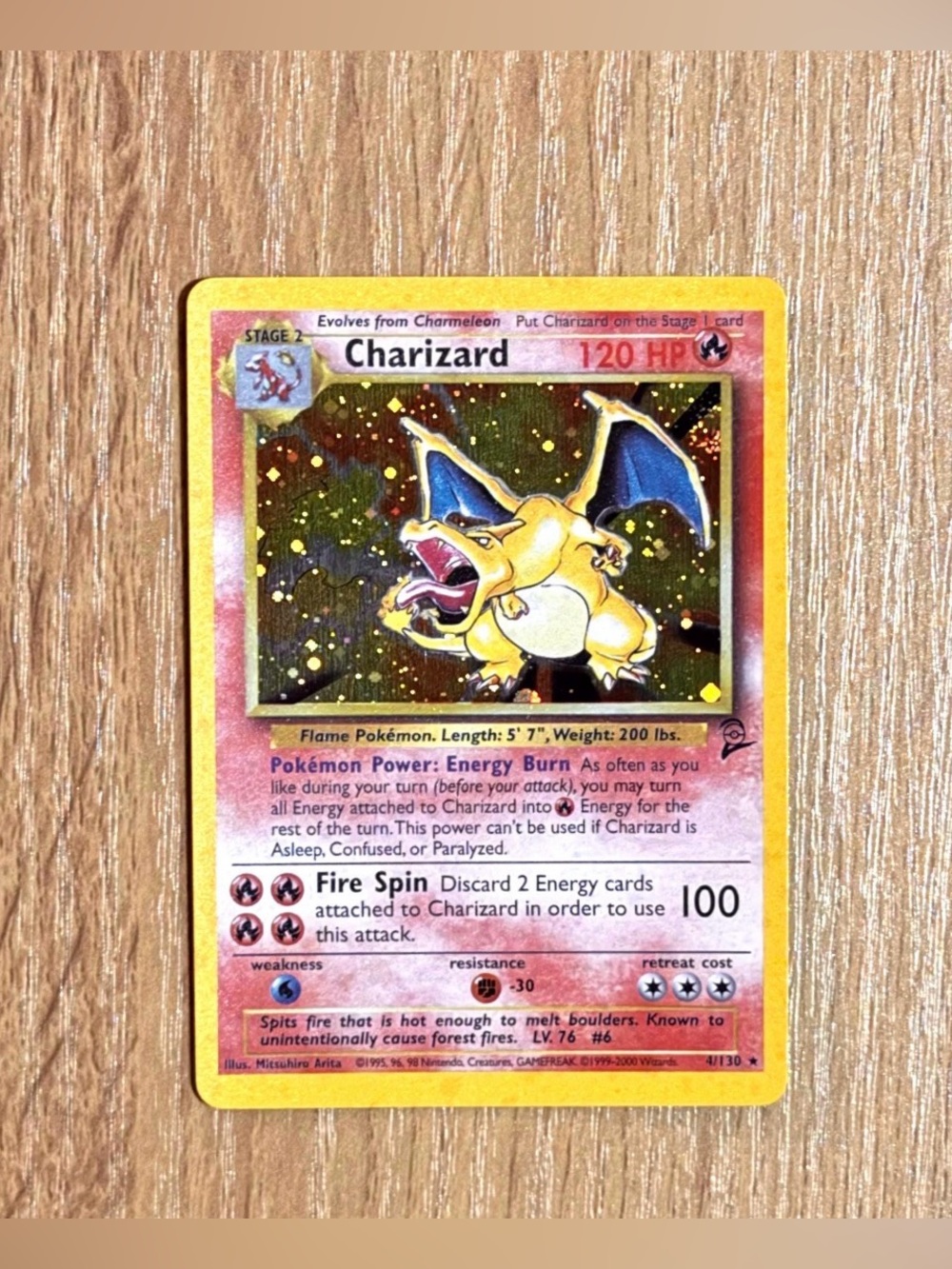 Charizard base set 2 customized card